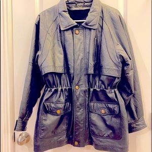 Black women’s leather jacket